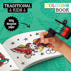 Coloring book & máquina de tattoo para colorear PERSONALIZADA